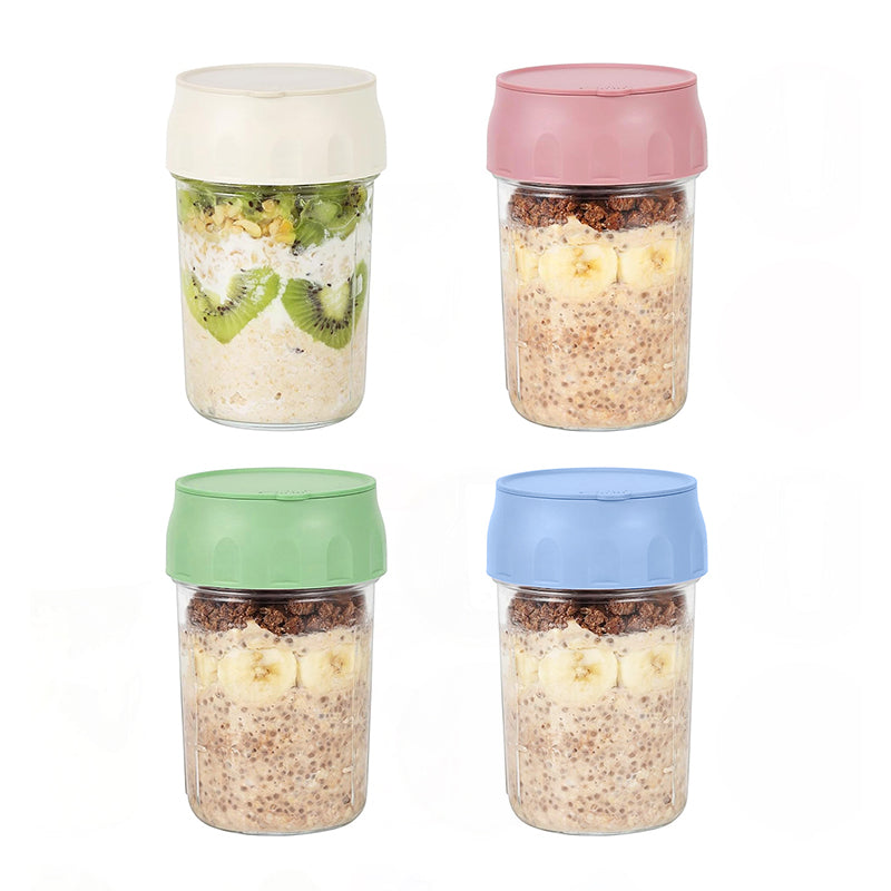 Sealed Breakfast Cup with Folding Spoon