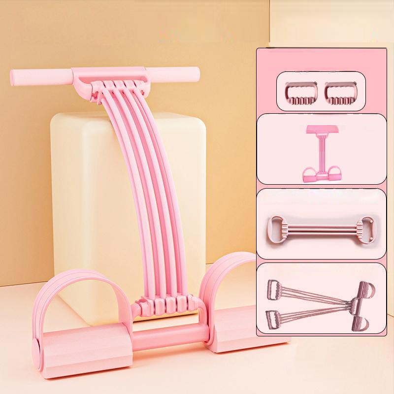 Foot Pedal Resistance Trainer Home Exercise Pull Rope