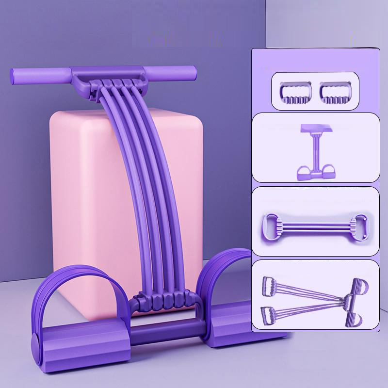 Foot Pedal Resistance Trainer Home Exercise Pull Rope