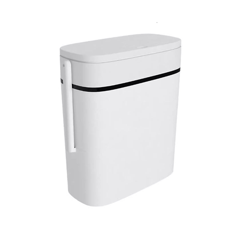 Slim Press-Lid Trash Can for Tight Spaces