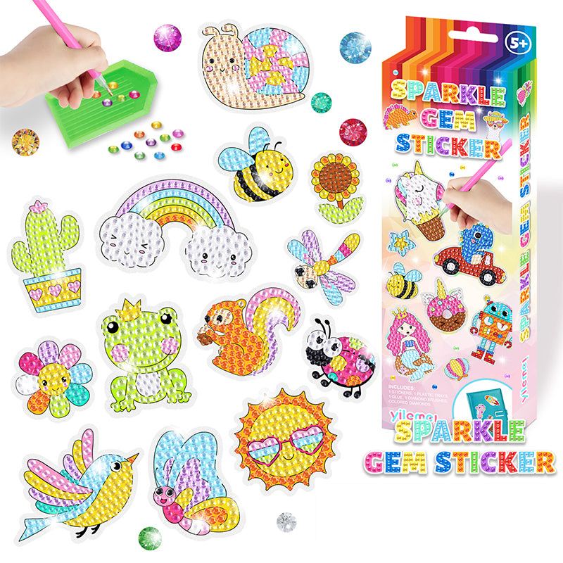 Children's DIY cartoon diamond sticking paintings