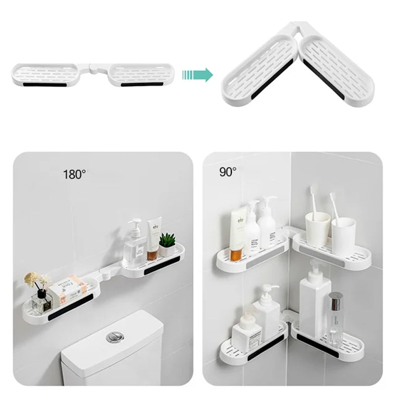 Bathroom rotating multifunctional rack
