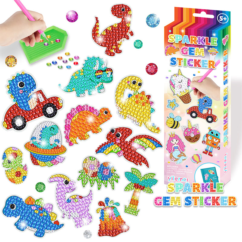 Children's DIY cartoon diamond sticking paintings