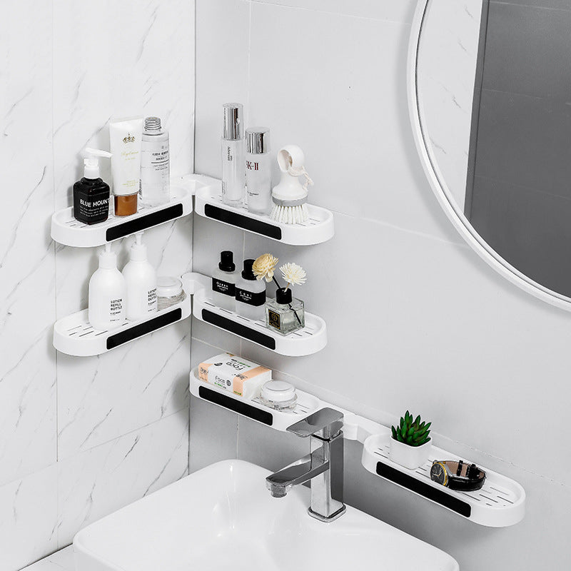 Bathroom rotating multifunctional rack