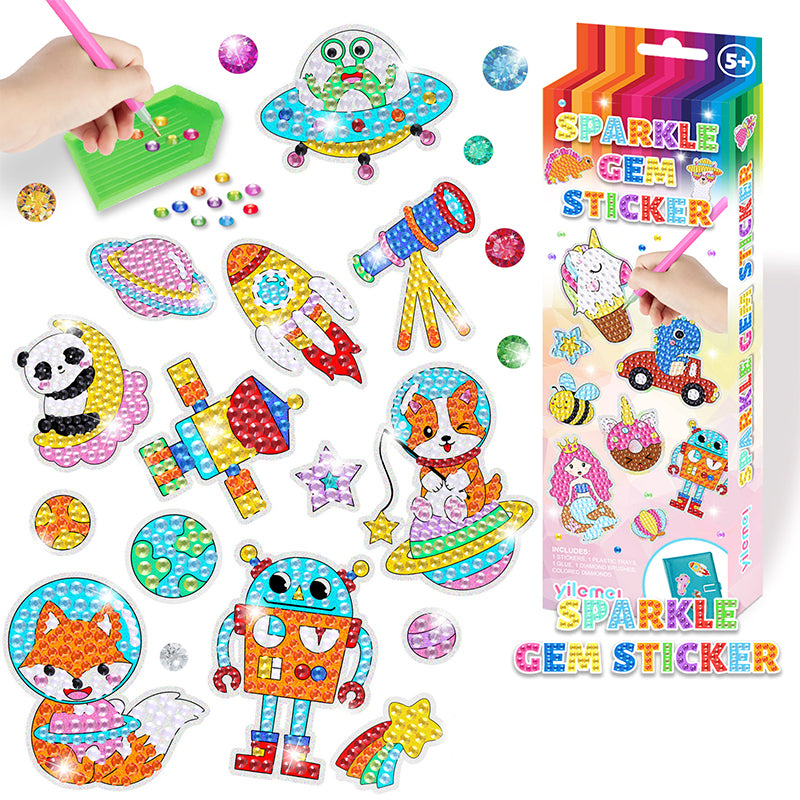 Children's DIY cartoon diamond sticking paintings