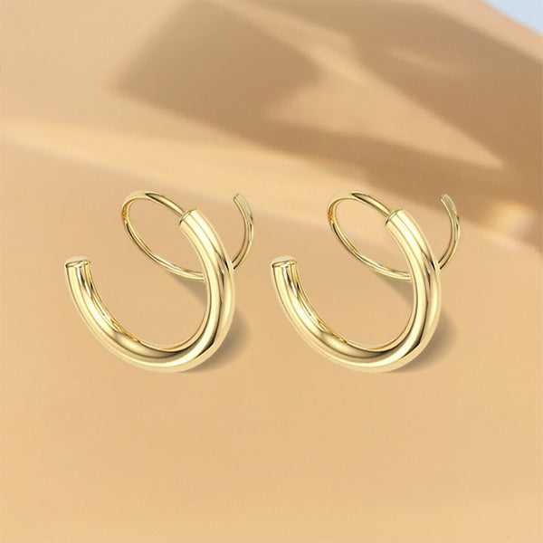 Minimalist Twist Wrap Crawler Climber Cuff Earrings