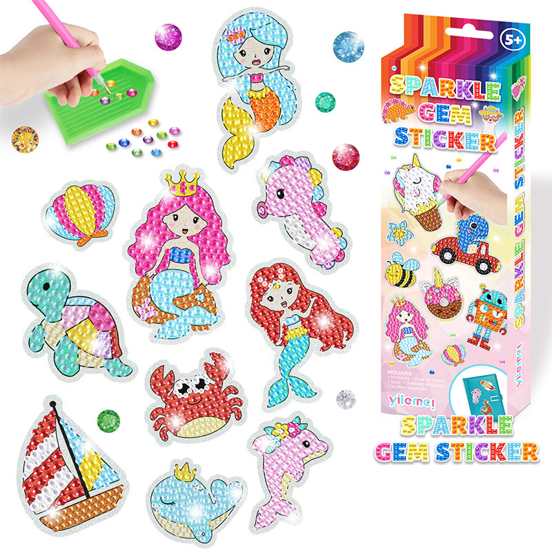 Children's DIY cartoon diamond sticking paintings