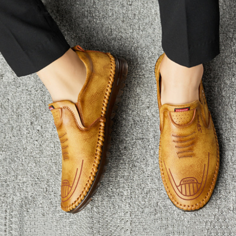 Men's soft sole leather shoes