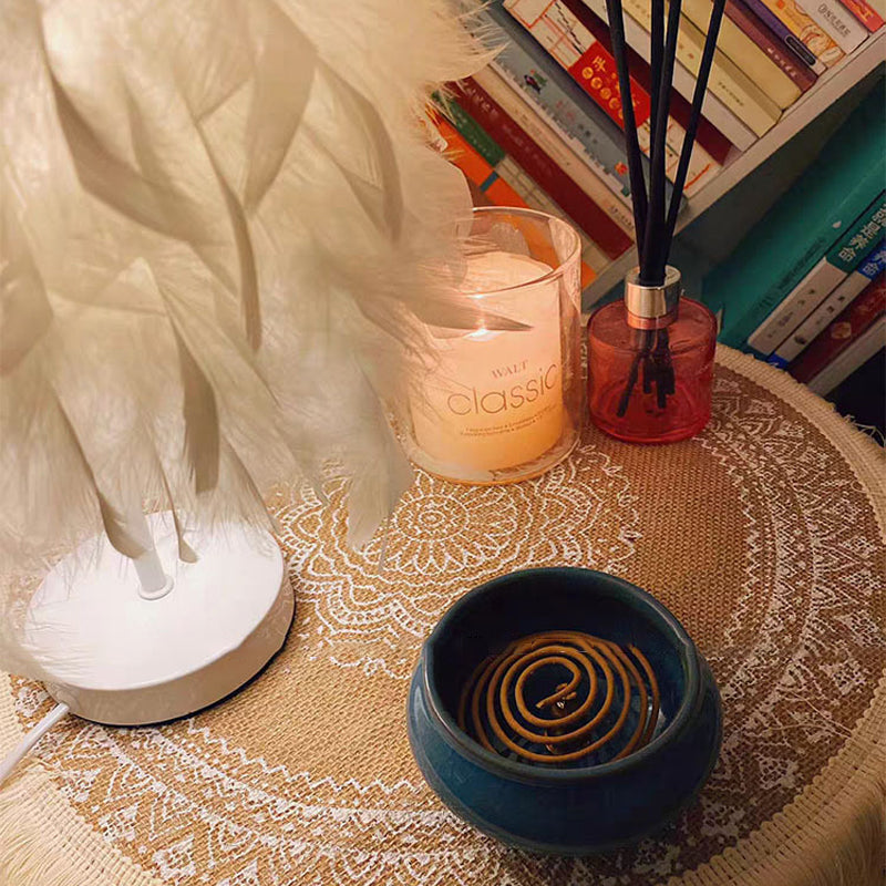 Round Embroidery Nordic Style Table Placemat