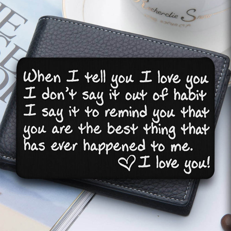 Stainless Steel Lettering Card