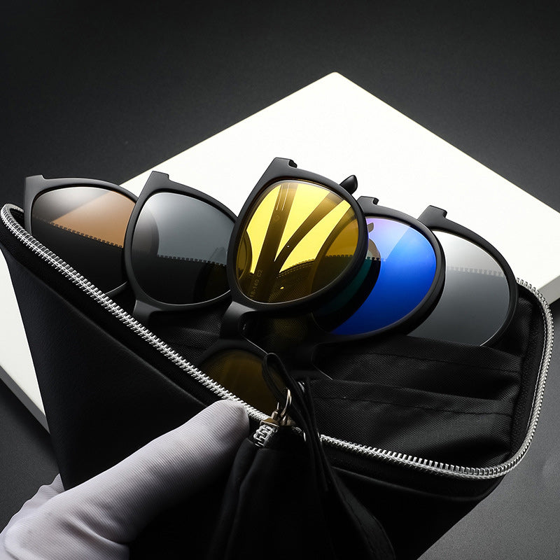 Magnetic polarizing glasses
