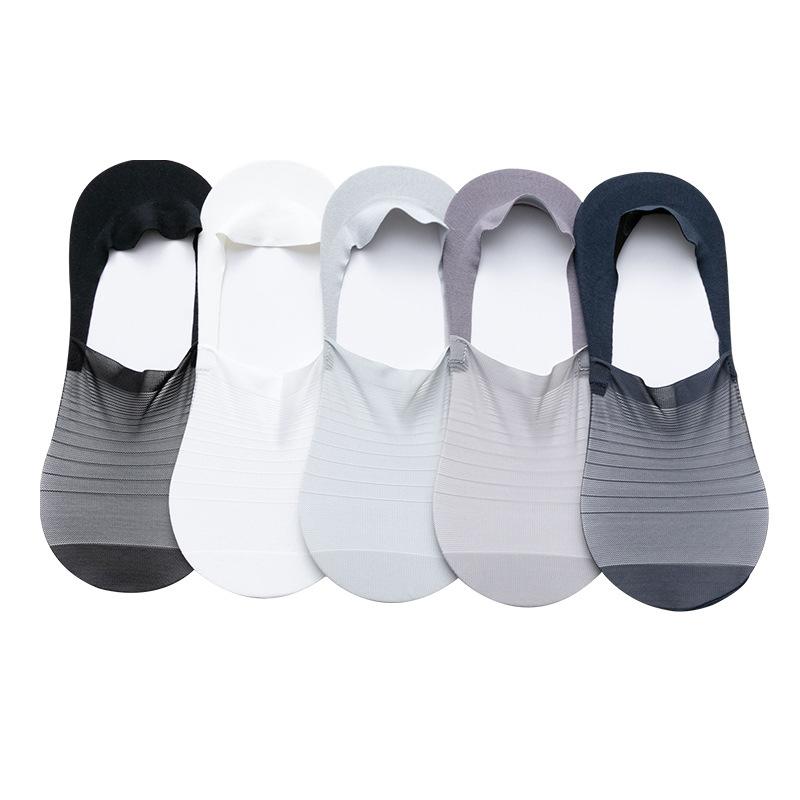 Men's Invisible Ice Silk Boat Socks