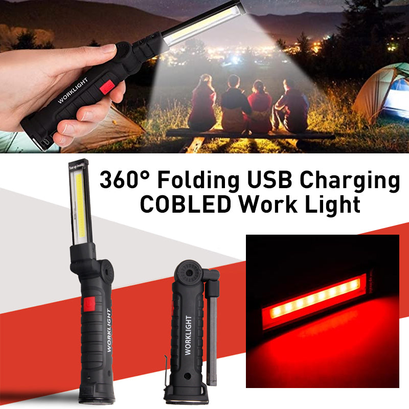 Emergency folding multi-functional flashlight