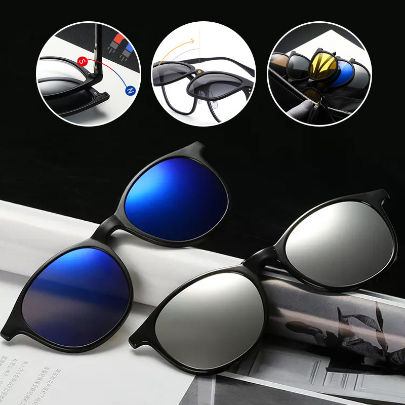 Magnetic polarizing glasses