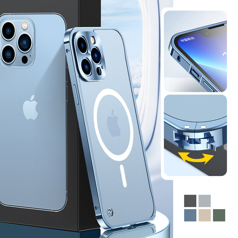 Magnetic Charging iPhone Case with Metal Frame【Free Shipping】45% off the second item