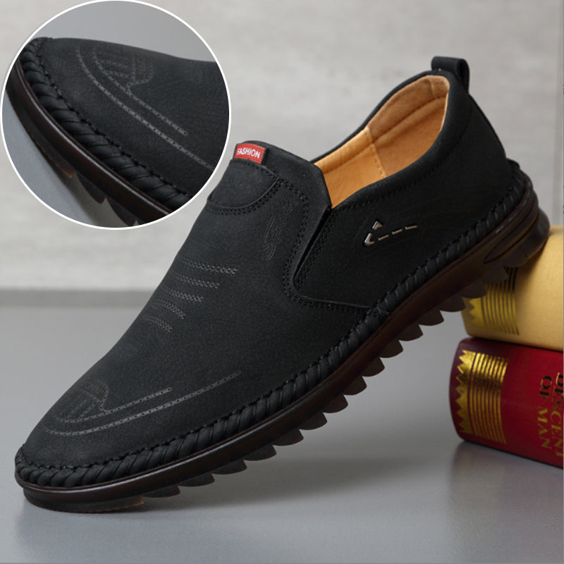 Men's soft sole leather shoes