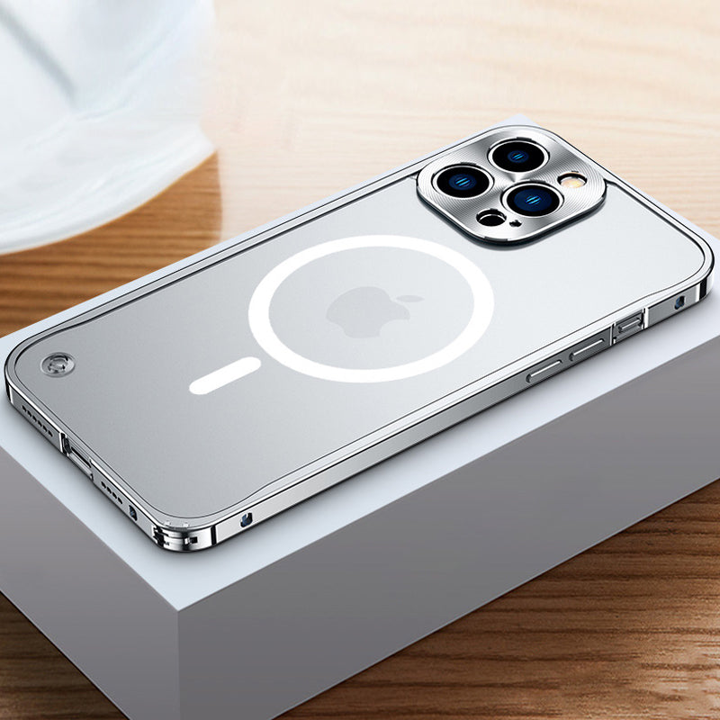 Magnetic Charging iPhone Case with Metal Frame【Free Shipping】45% off the second item