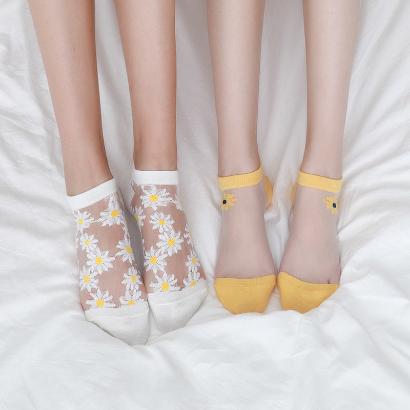 Translucent Daisy Socks