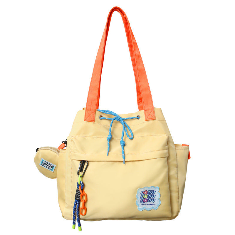 Large capacity shoulder tote bag