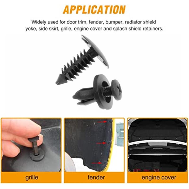 Universal Car Plastic Fender Fastener Clips（150pcs）