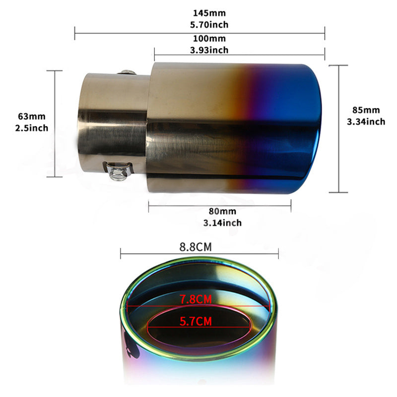 Stainless steel exhaust pipe
