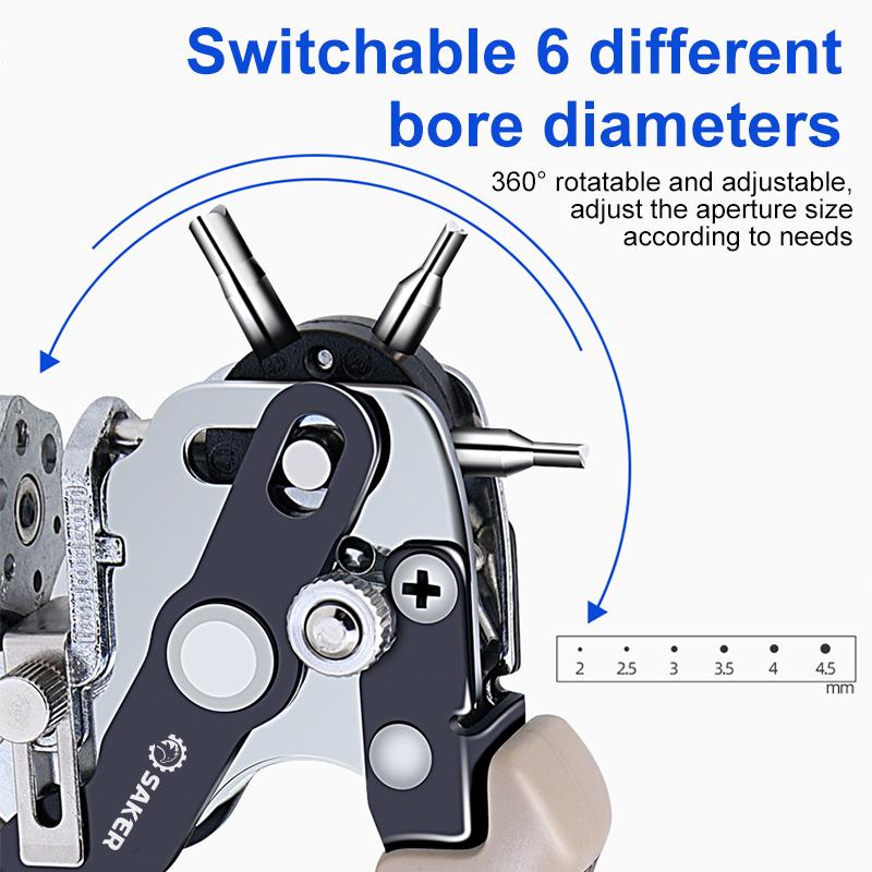 Saker Multi-function Hole Punch