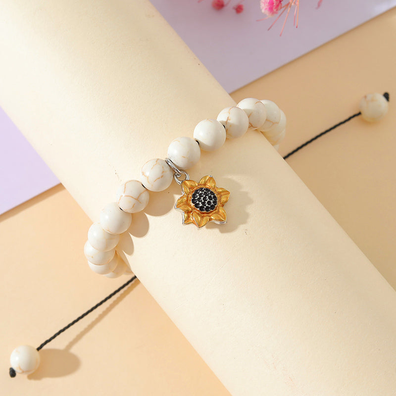 Sunflower Natural Stone Beads
