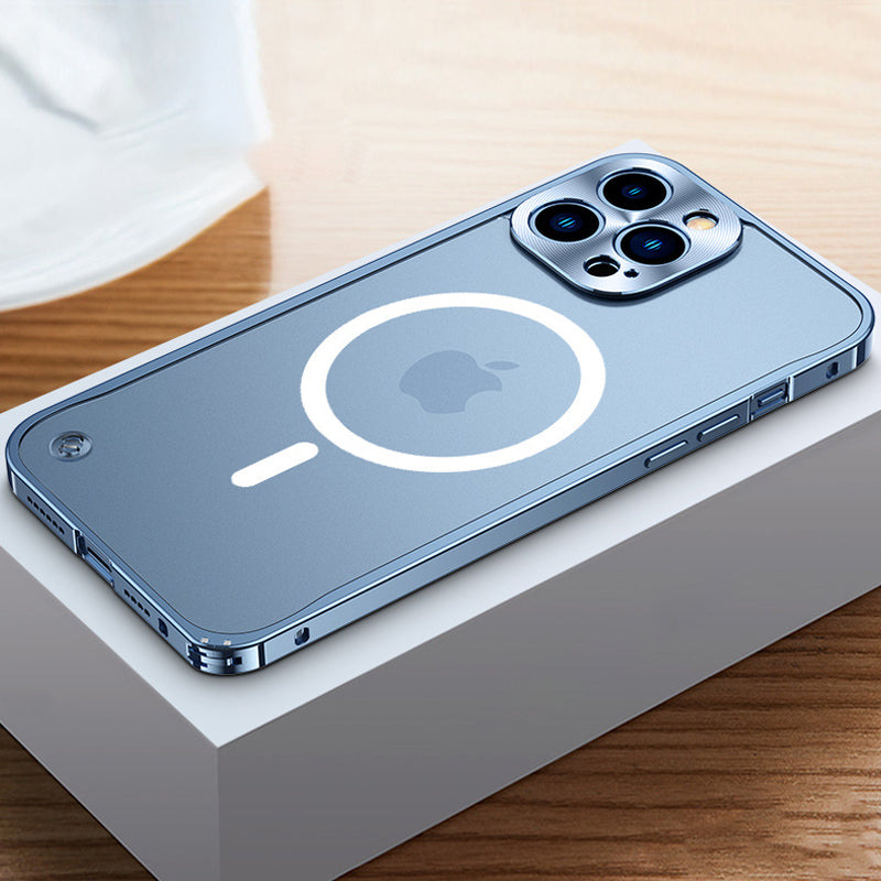 Magnetic Charging iPhone Case with Metal Frame【Free Shipping】45% off the second item
