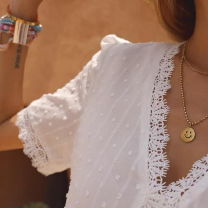 Partyfan™Sexy Lace V Neck Top