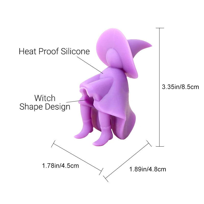Silicone Witch Spoon Holder