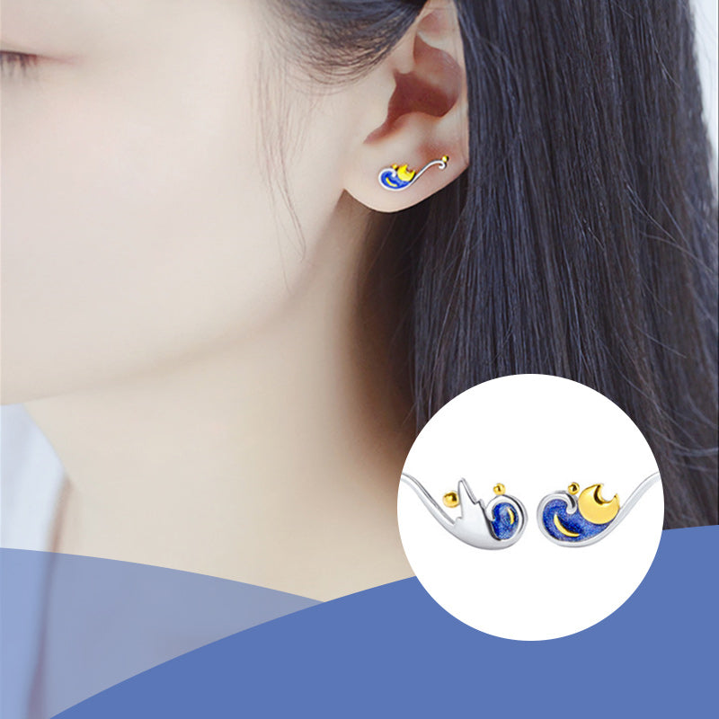 Van Gogh Starry Night Earrings