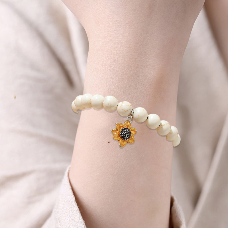 Sunflower Natural Stone Beads