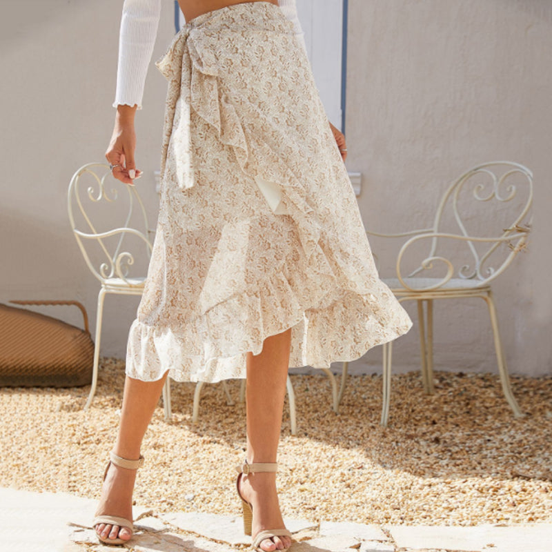 Floral Chiffon Skirt