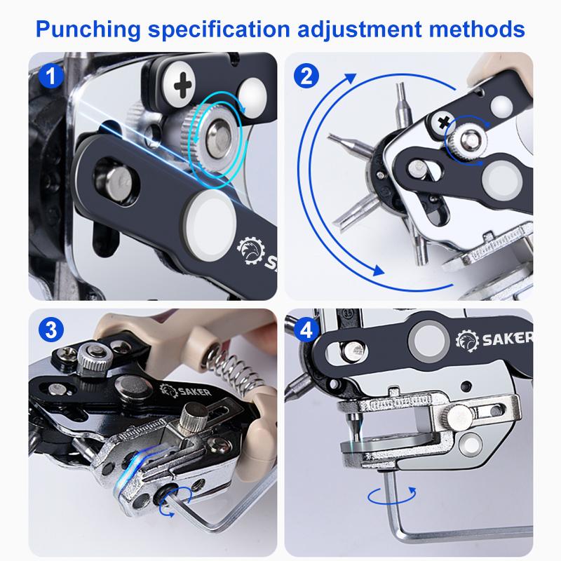 Saker Multi-function Hole Punch