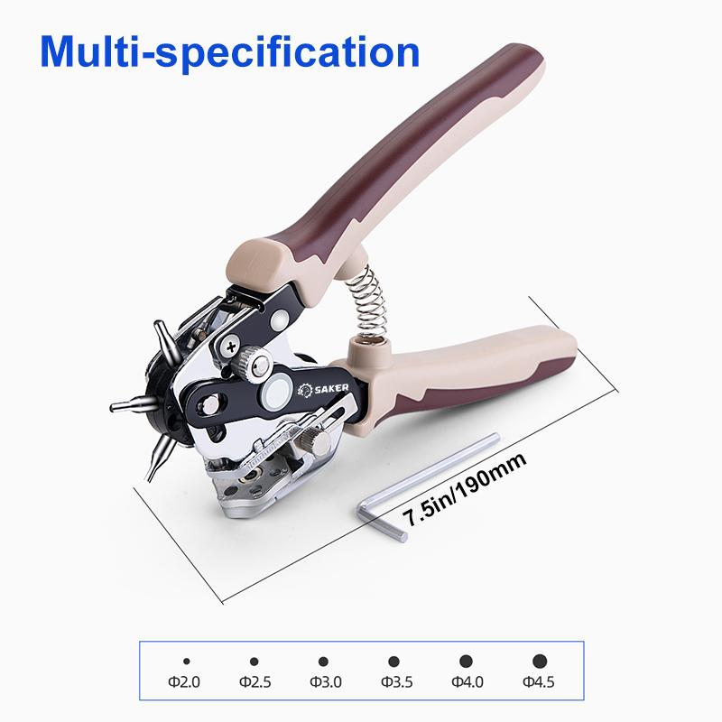 Saker Multi-function Hole Punch