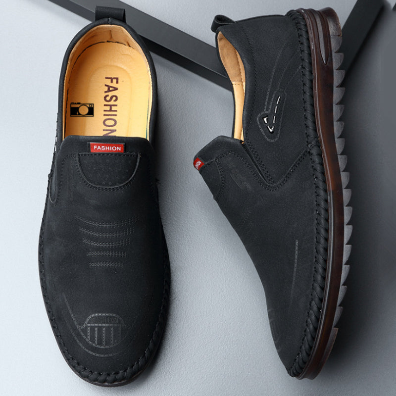 Men's soft sole leather shoes