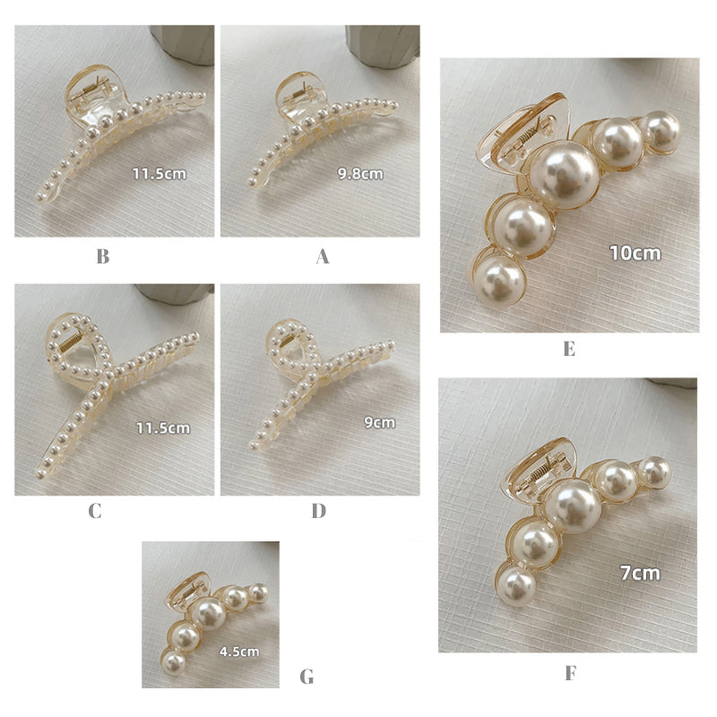 Big pearl hair clip female accessories headwear