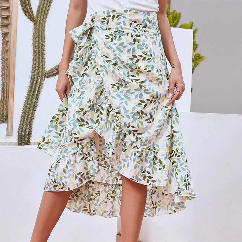 Floral Chiffon Skirt