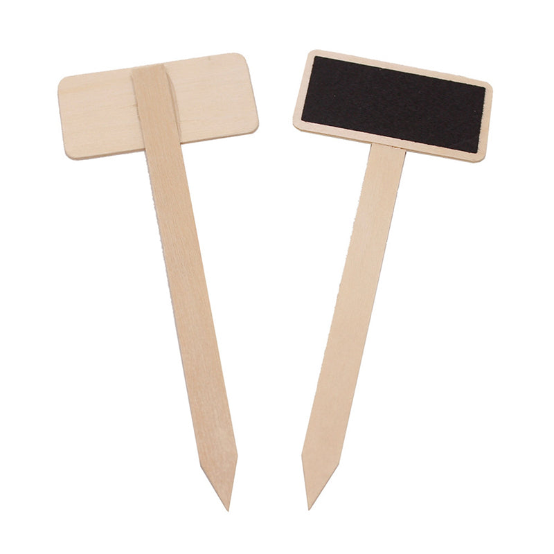 20 Pieces Mini Wooden Chalkboard Plant Markers