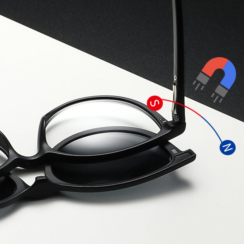 Magnetic polarizing glasses
