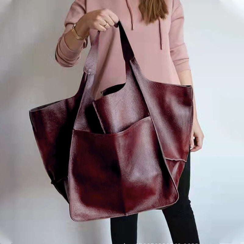 Women's Large Capacity Leather Handbags