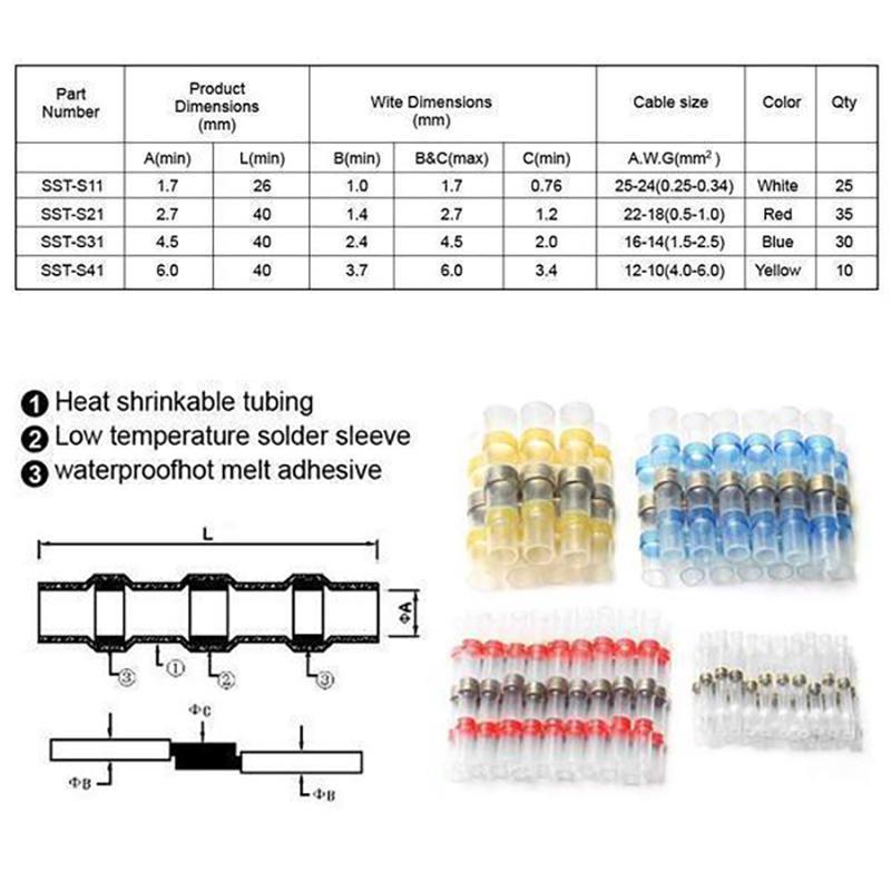 2021 New Waterproof Solder Wire Connectors
